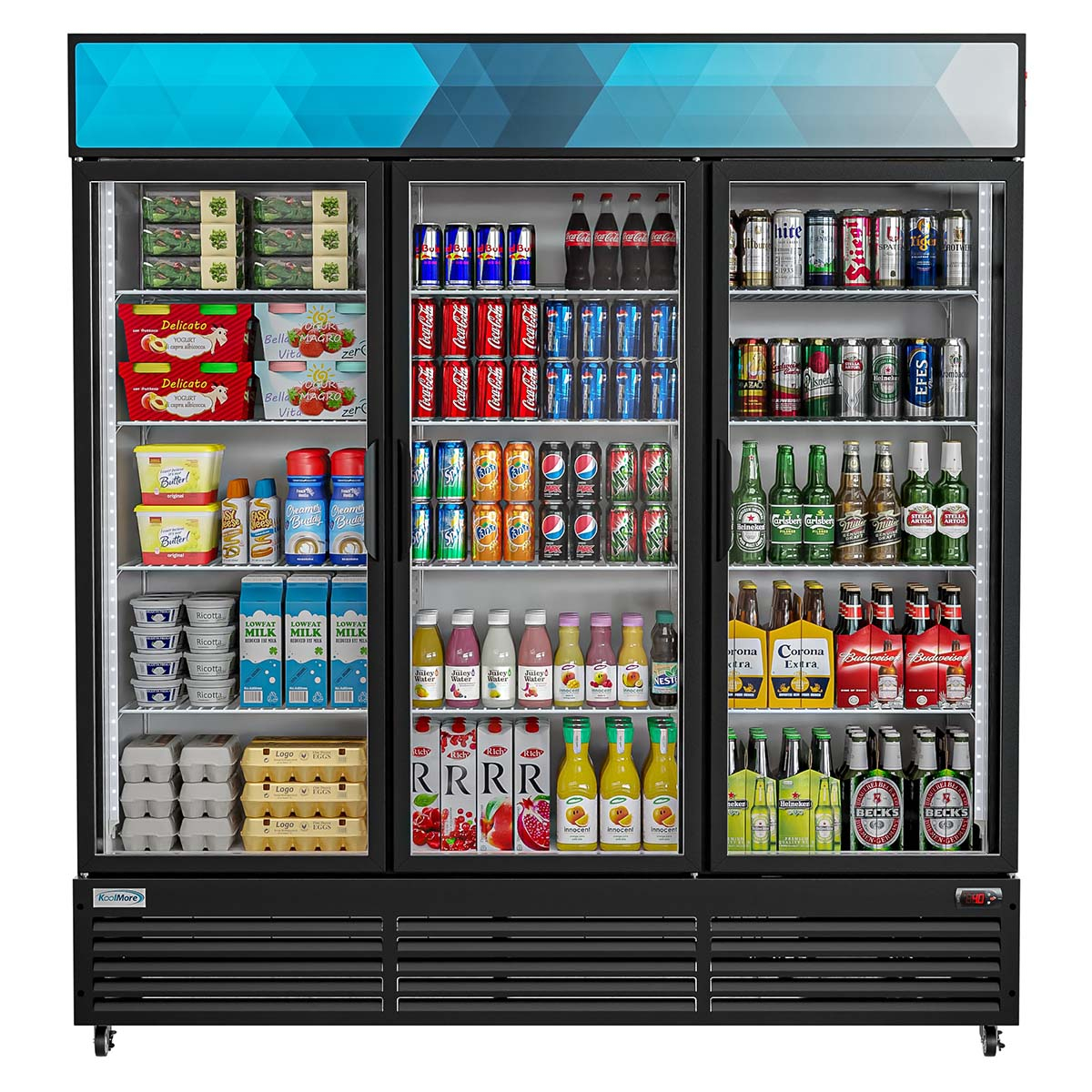 big black Merchandiser for beverages